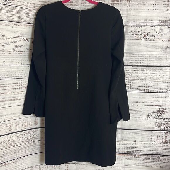 Rachel Rachel Roy Dress Womens Size 2 side tie long sleeve sheath Black Mini - Picture 6 of 12